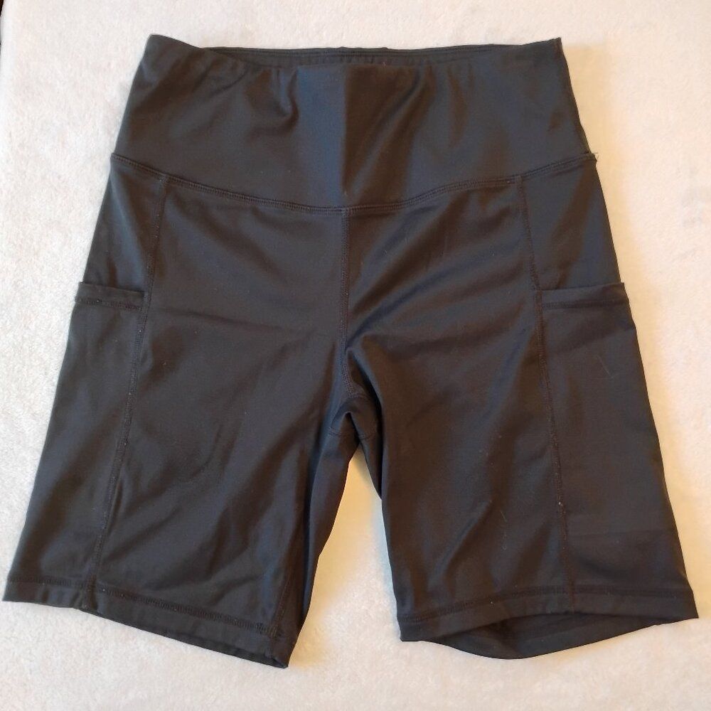 G4Free Womens Biker Shorts with Pockets Size Medium Black